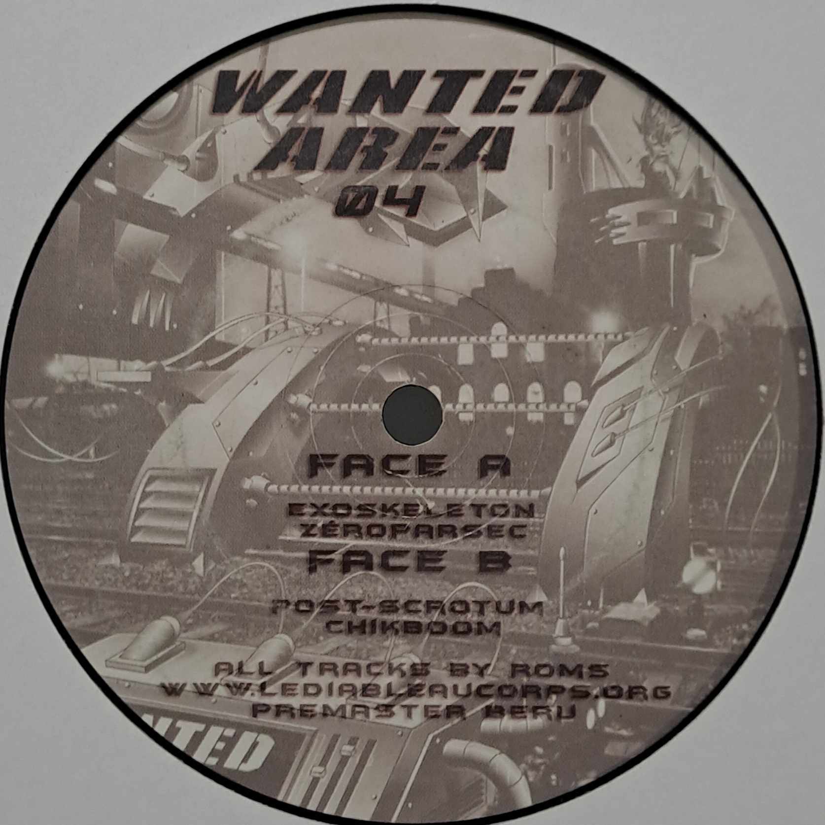 Wanted Area 004 - vinyle freetekno